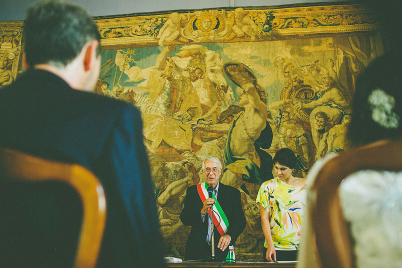 the mayor Pisapia at Palazzo Reale