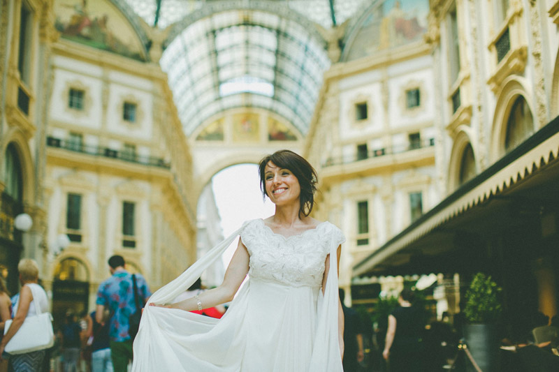 bride at Milan's Gallery