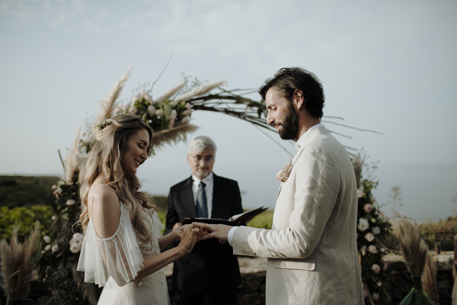 Backyard wedding in Sardinia 
