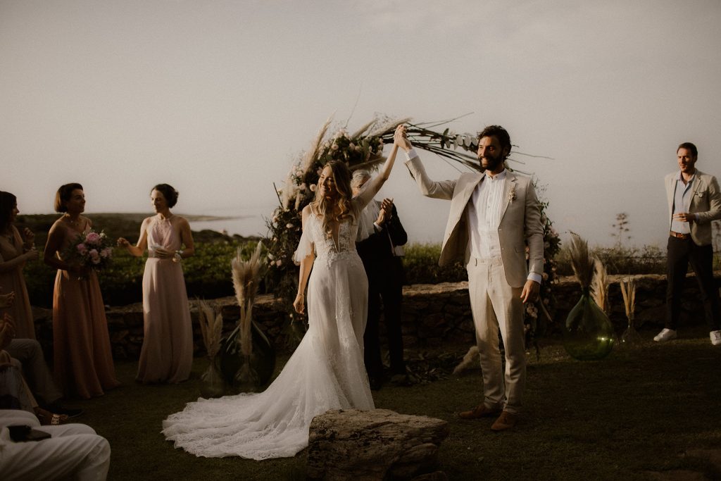 Backyard wedding in Sardinia
