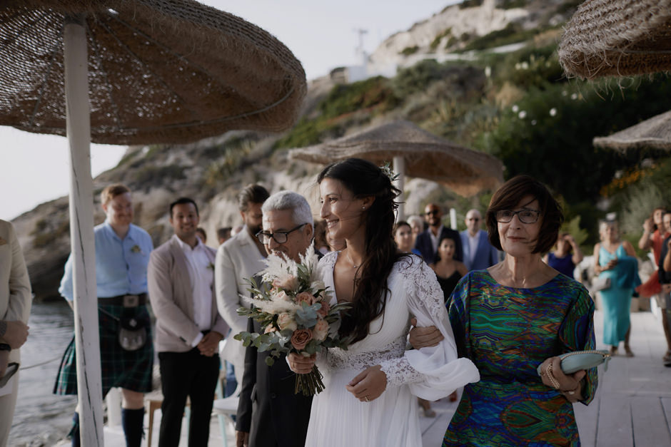 L'arrivo della sposa , cerimonia allestita presso la Paillette