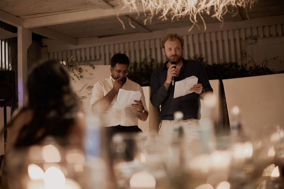 gli speeches durante la cena