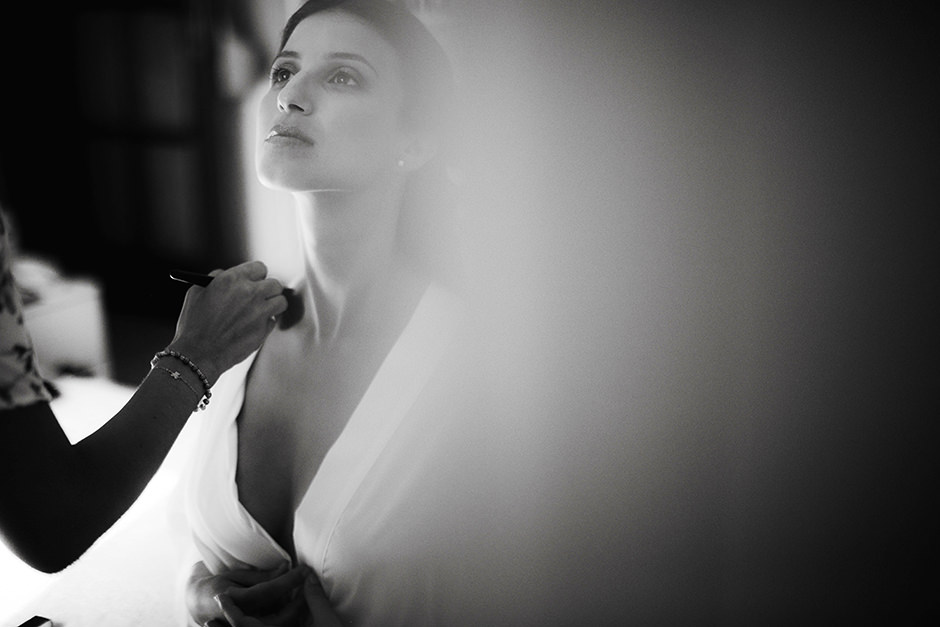 La sposa mentre si prepara