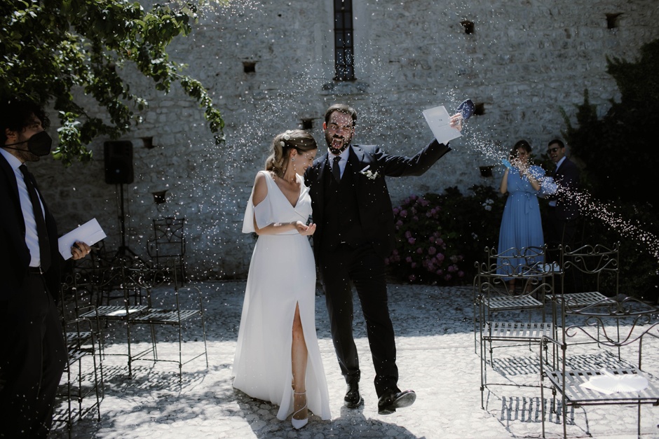 il lancio del riso - Il Reportage di matrimonio