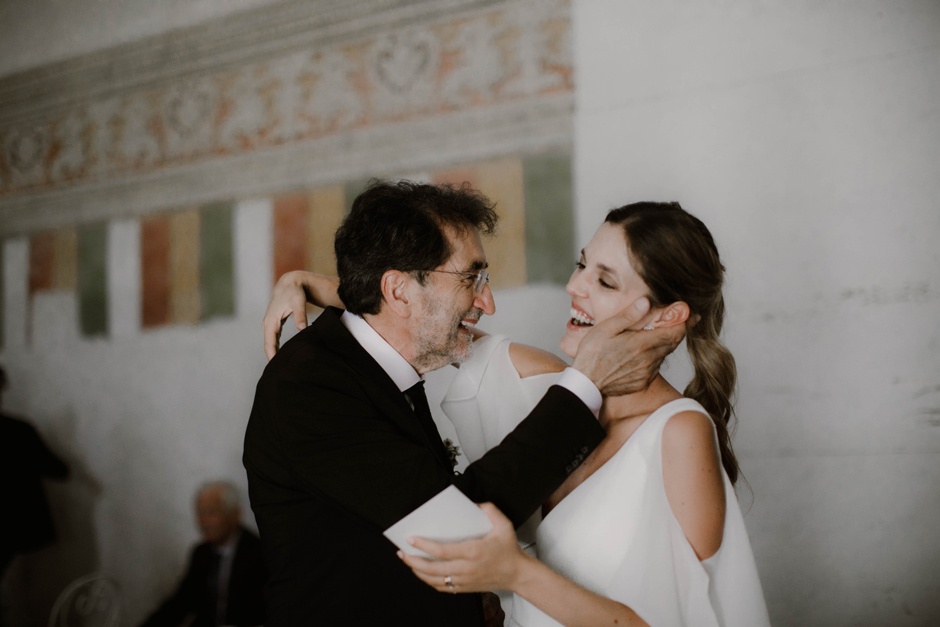 Il Reportage di matrimonio - la sposa con il padre