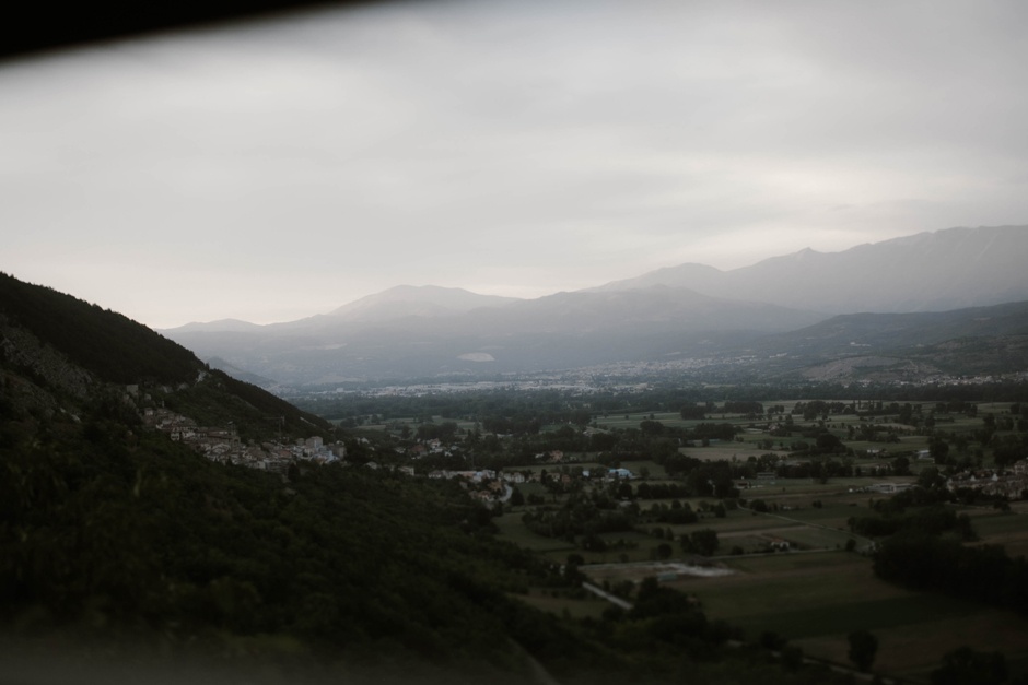 La vista dalla Fortezza di Santo Spirito la sera