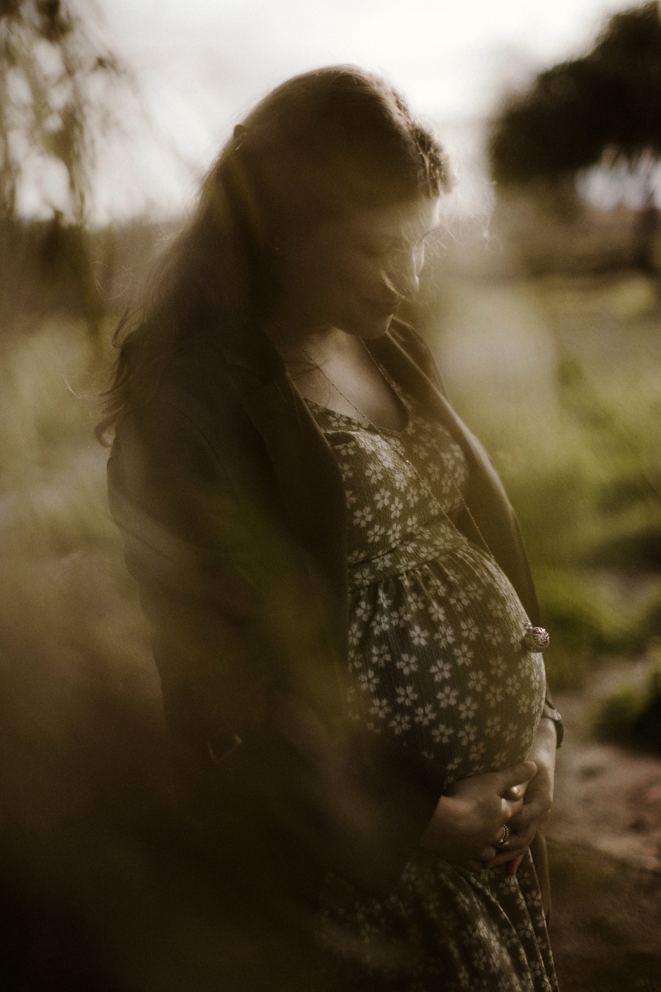 Il servizio fotografico di gravidanza di Miriam nel Parco del Molentargius