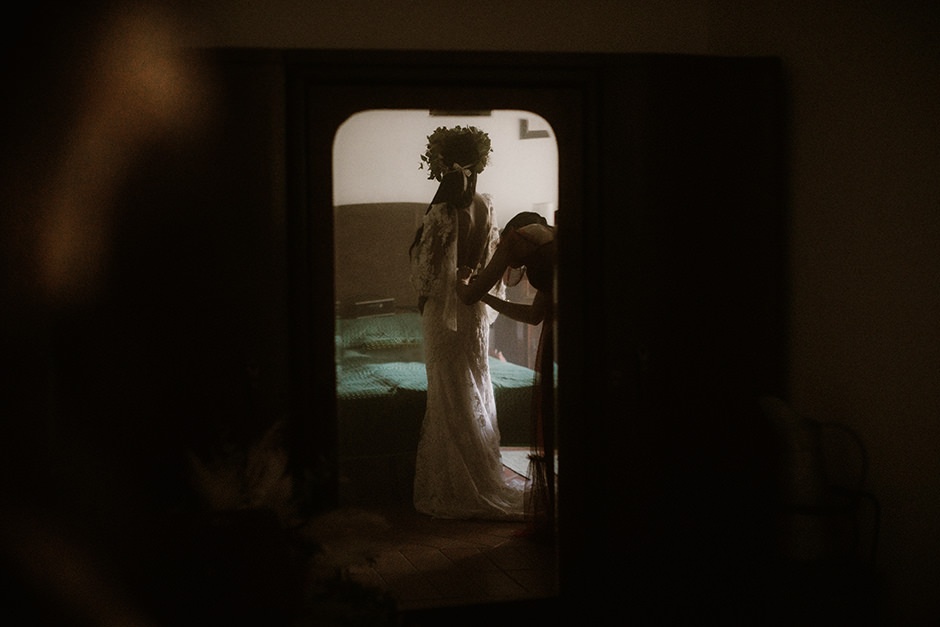un momento di reportage durante il matrimonio di Gloria e Alessandra