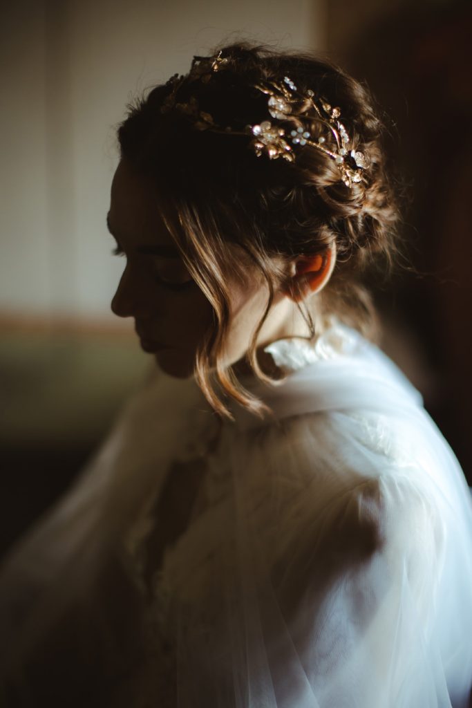 The Bride at The Antica Dimora del Gruccione