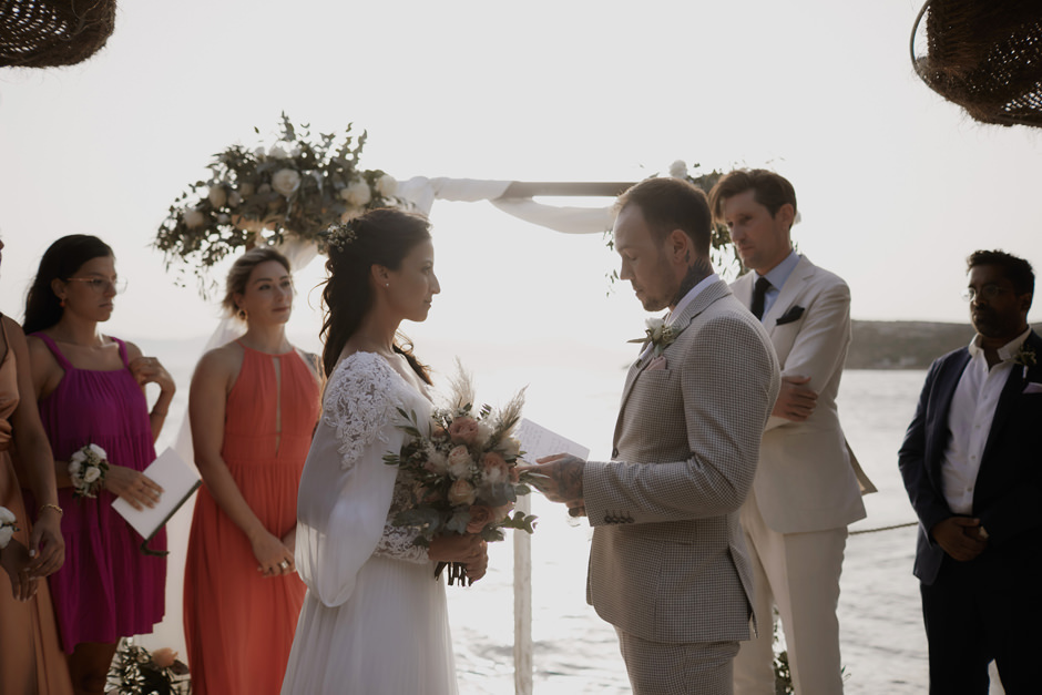 Maura and Alex wedding ceremony at La Pailote, Cagliari, sardinia, Italy
