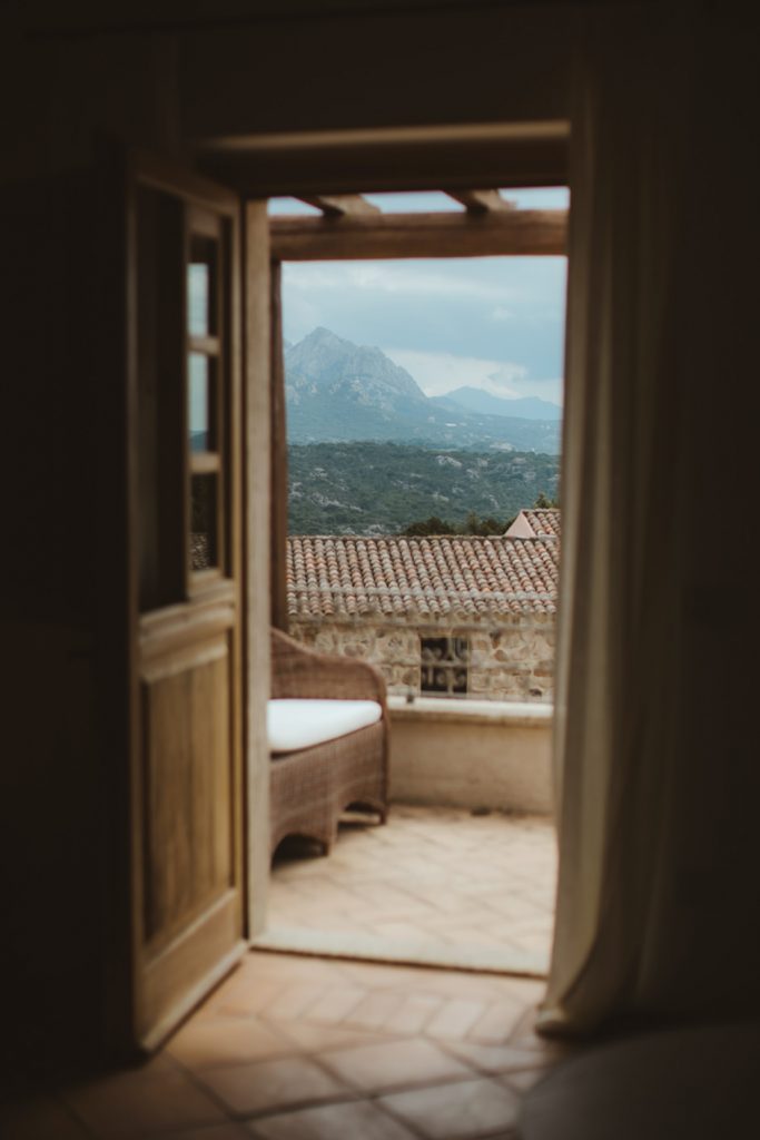view from a window room's at Borgo Smeraldo, North Sardinia, Costa Smeralda.