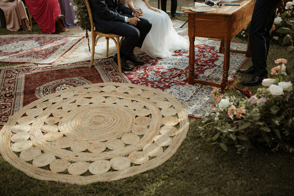 wedding ceremony setups by Sara Carboni