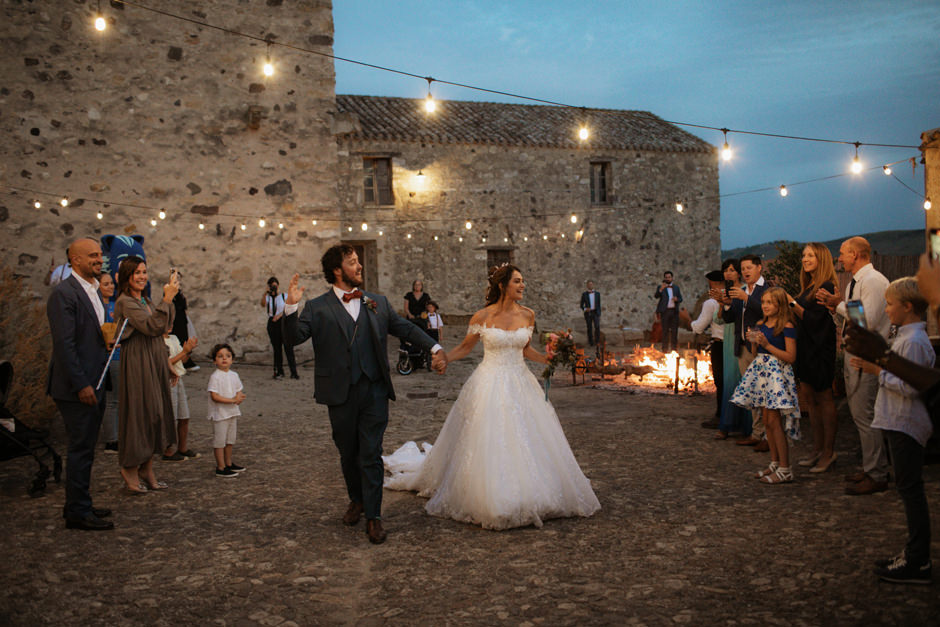 Wedding at night, Villa Asquer Tuili, 
Recommended wedding Venues in Sardinia
