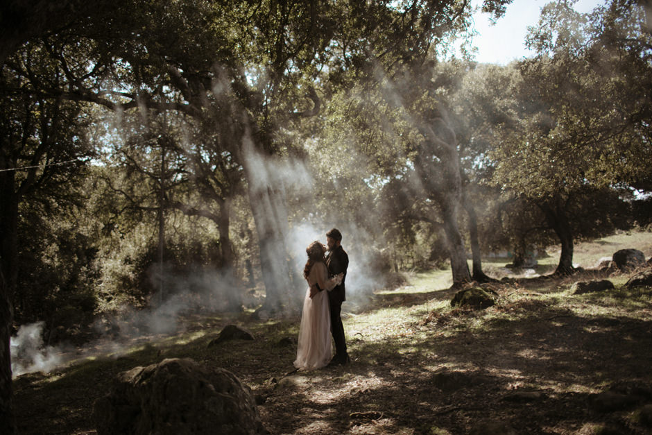Wedding in the wood, central Sardinia