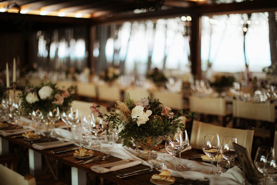 tables setups at Hotel Corte Bianca, Recommended wedding Venues in Sardinia