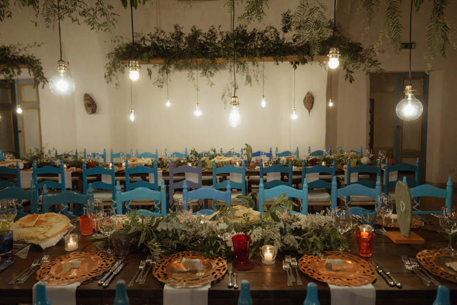 table setups at Su Gologone Recommended wedding Venues in Sardinia