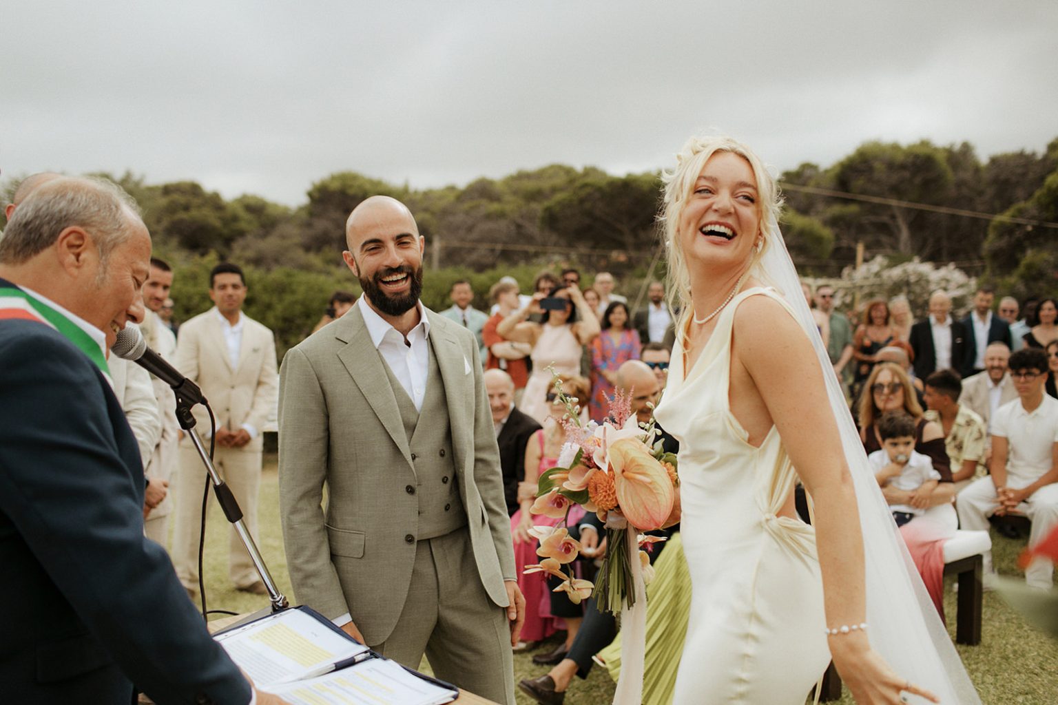 Garden wedding in Sardinia