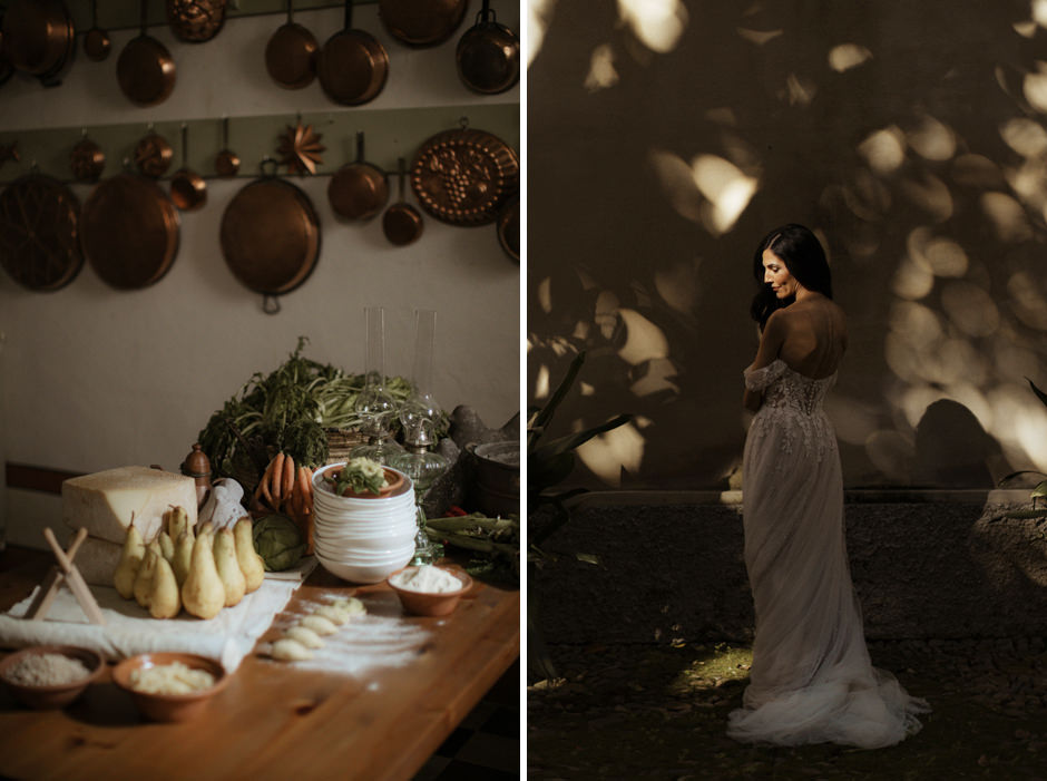 L'antica cucina all'interno dell'Antica dimora del Gruccione