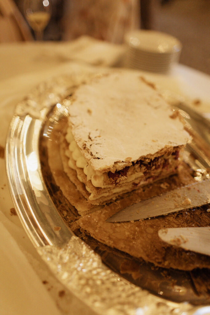 the cake