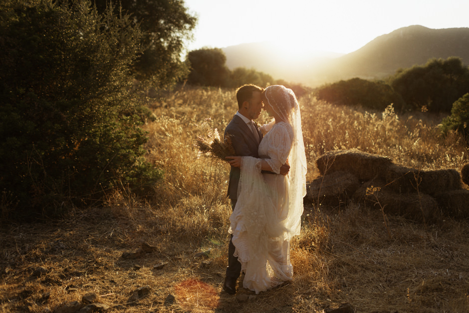 fotografia matrimonio fine art in Sardegna luce tramonto