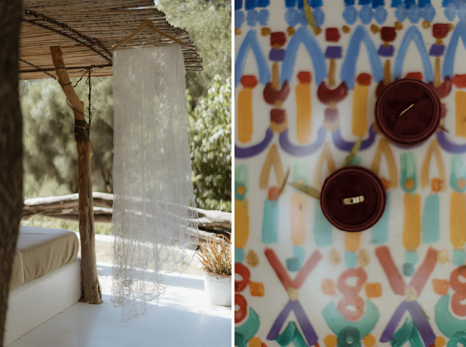 the ring, wedding details in Hotel Su Gologone