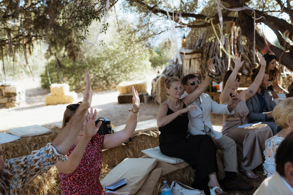 cerimonia sotto ulivo matrimonio Sardegna