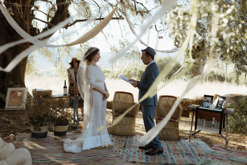 cerimonia sotto ulivo matrimonio Sardegna