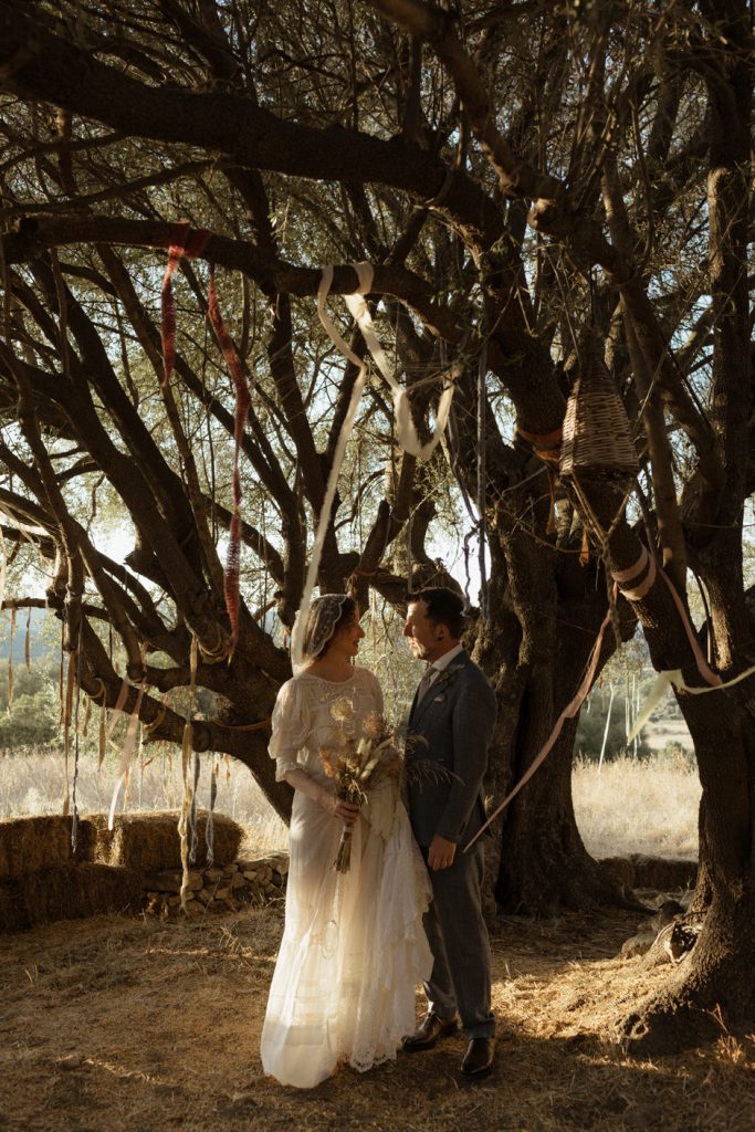 cerimonia sotto ulivo matrimonio Sardegna